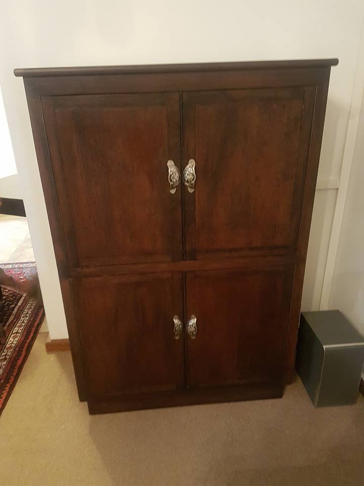 Wood Cabinet — after restoration