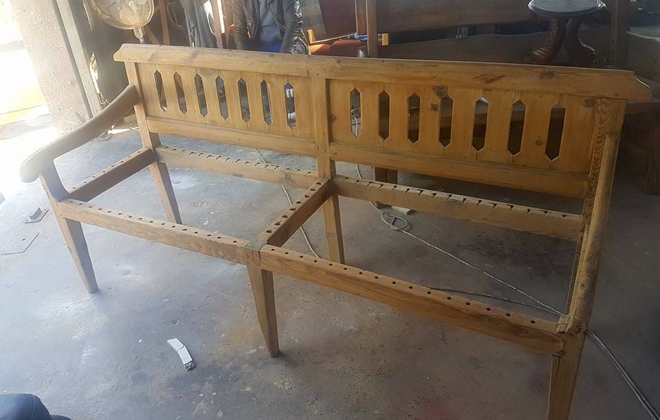 Oregon bench — before restoration