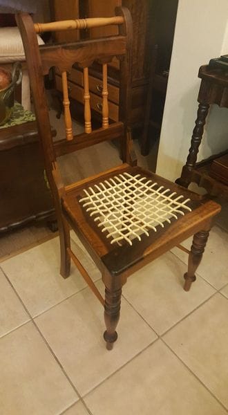 Dining room chair — before restoration