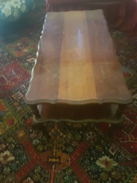 Embuia Table — before restoration