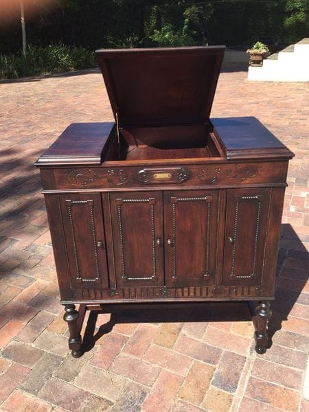 Old gramophone cabinet