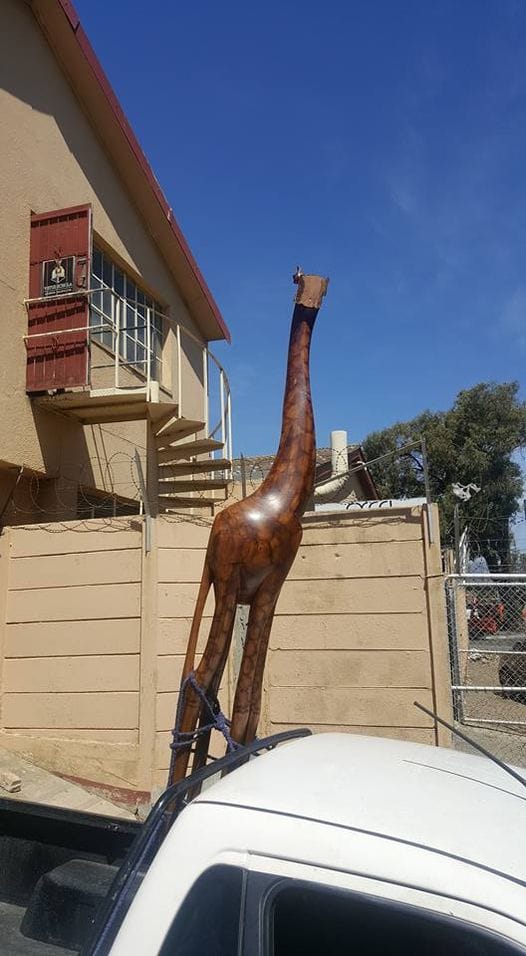 Raffe the Giraffe — before restoration