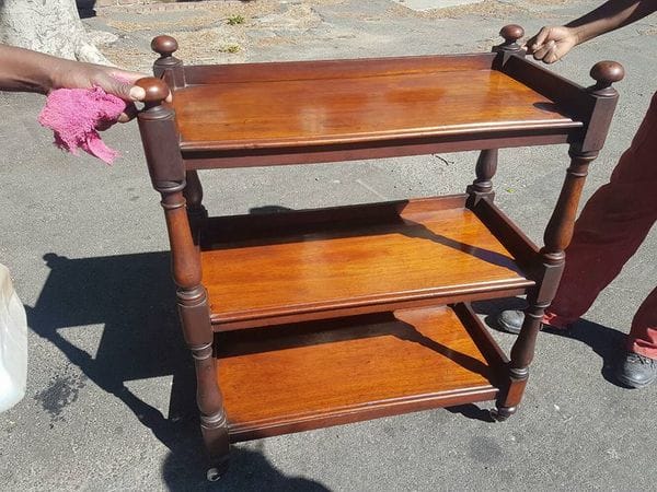 Late 1800s Tea Trolley — before restoration