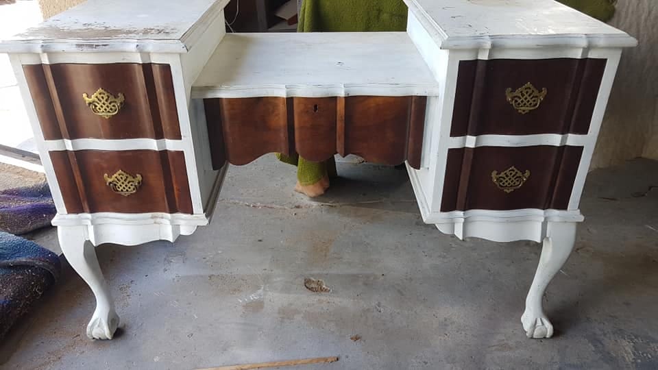 Antique desk — before restoration