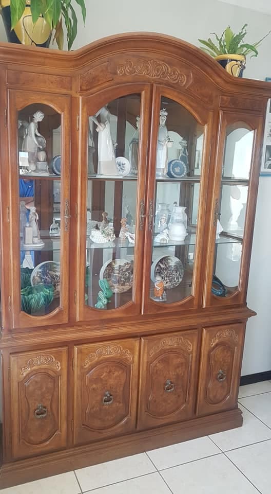 Revamped display cabinet — before restoration