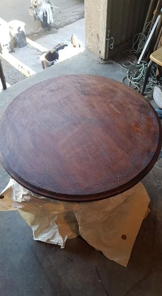 Occasional tables — before restoration