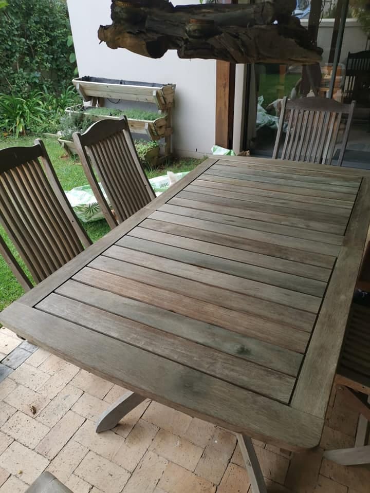 Patio set — before restoration
