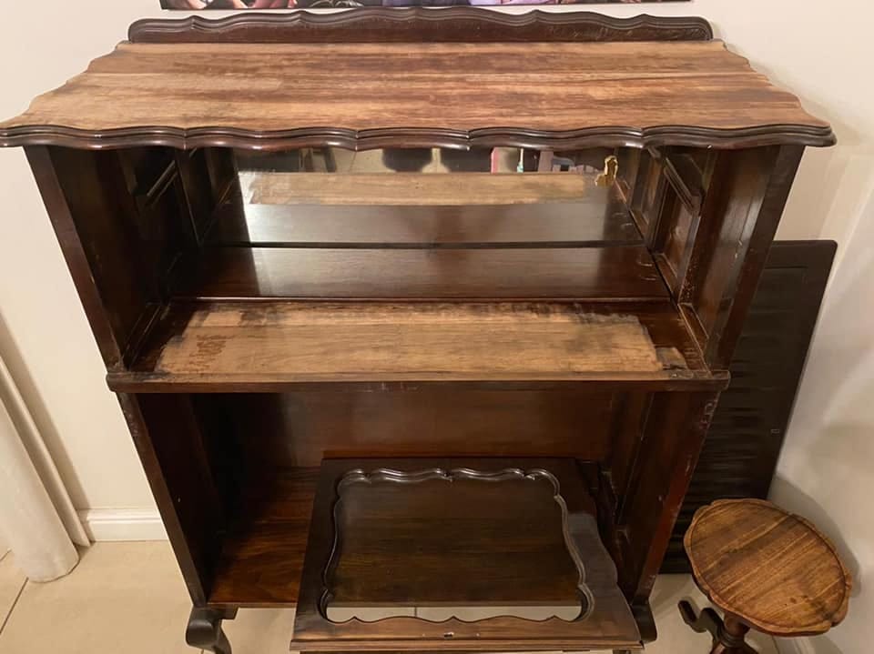 Refurbished cabinet — before restoration