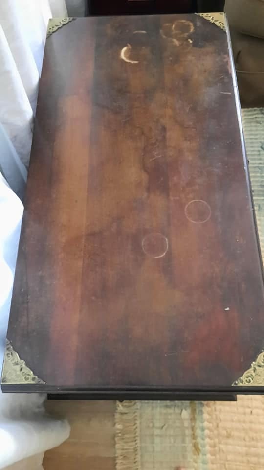 Old Stinkwood chest — before restoration