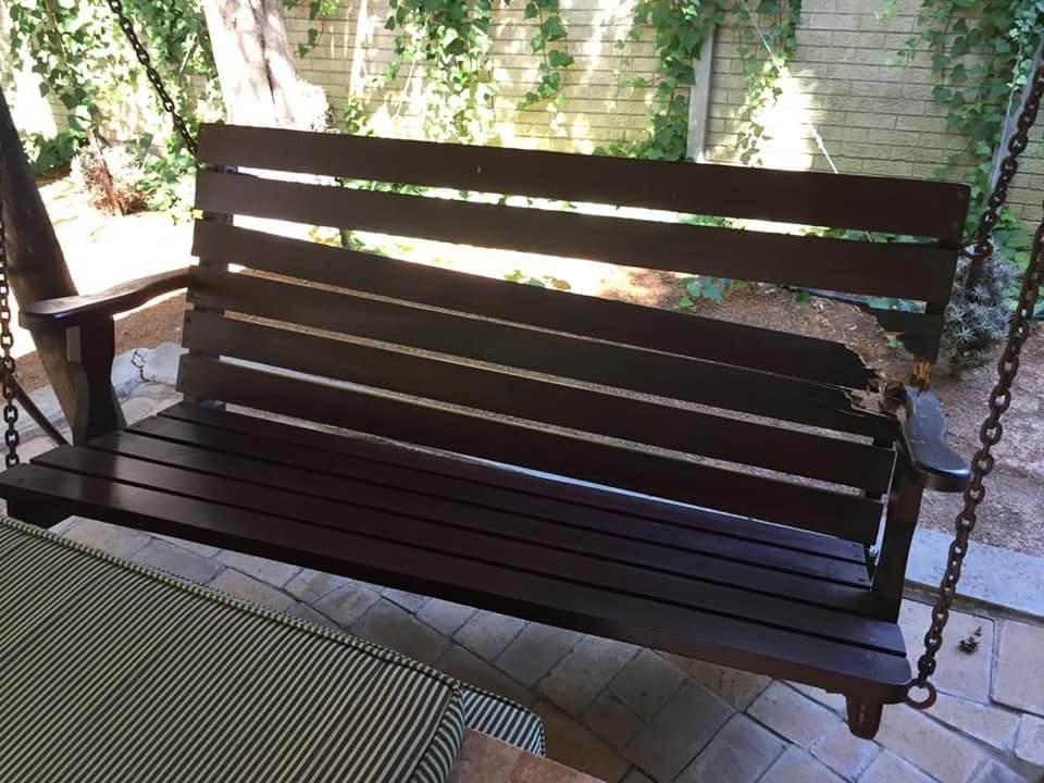 Swing-bench — before restoration