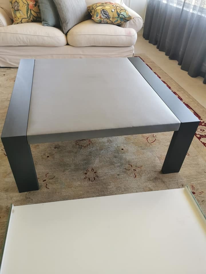 Vinyl coffee table