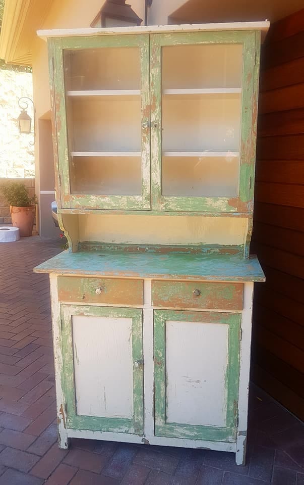 Wooden cabinet — before restoration